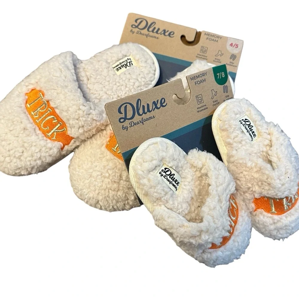Dluxe‎ Dearfoams Halloween Slippers NWT